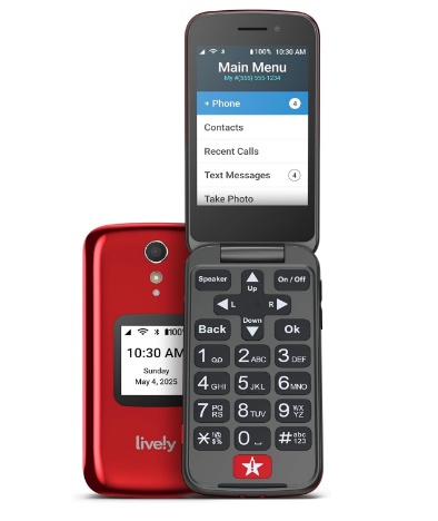 Lively Jitterbug Flip Easy-to-Use Mobile Phone
